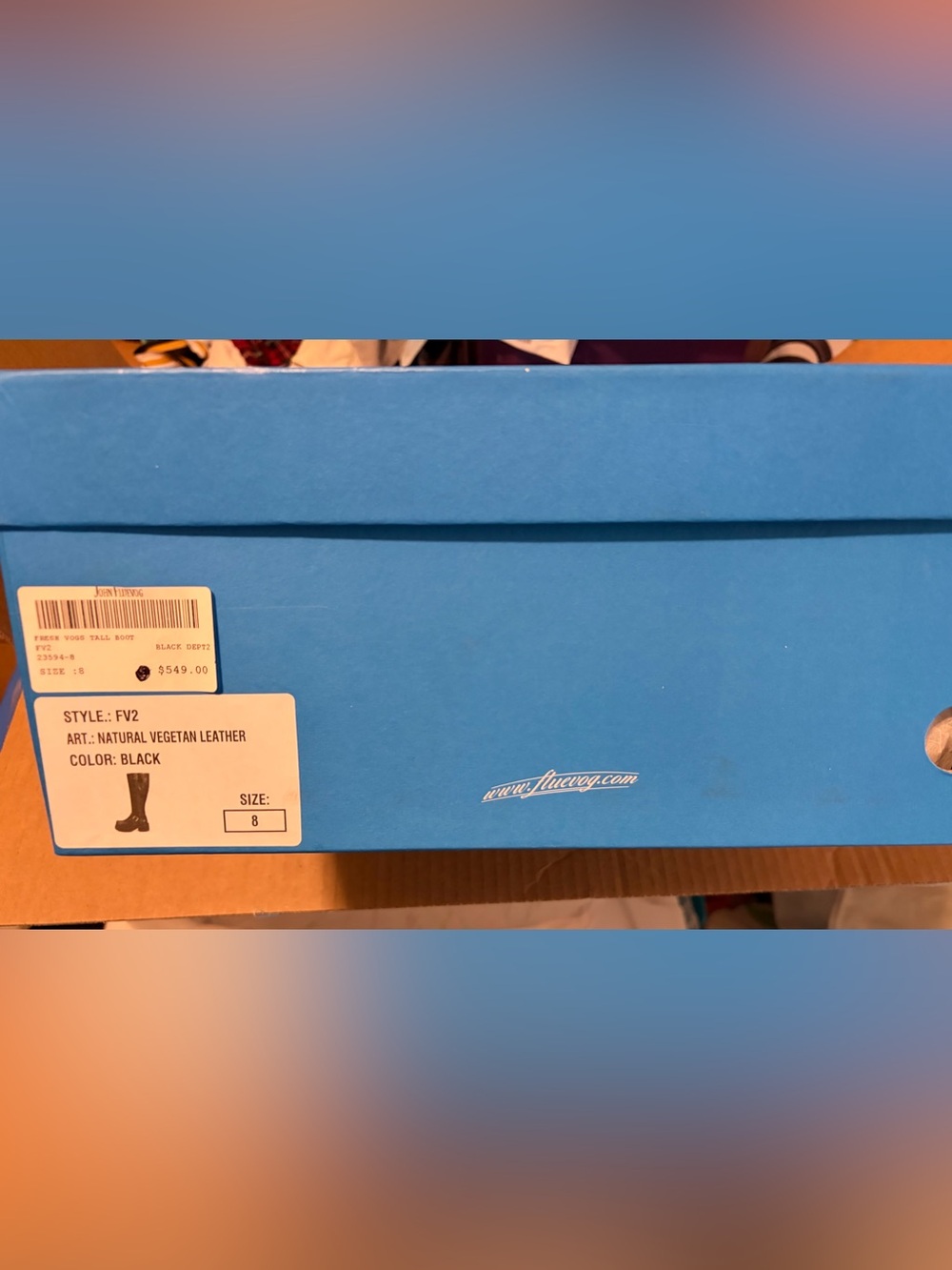 John Fluevog boot box